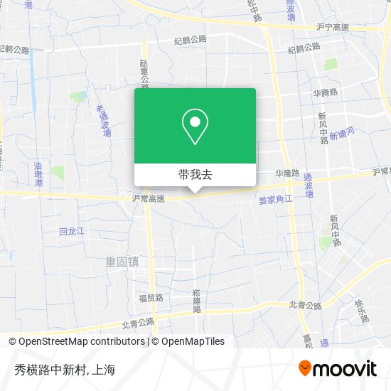 秀横路中新村地图
