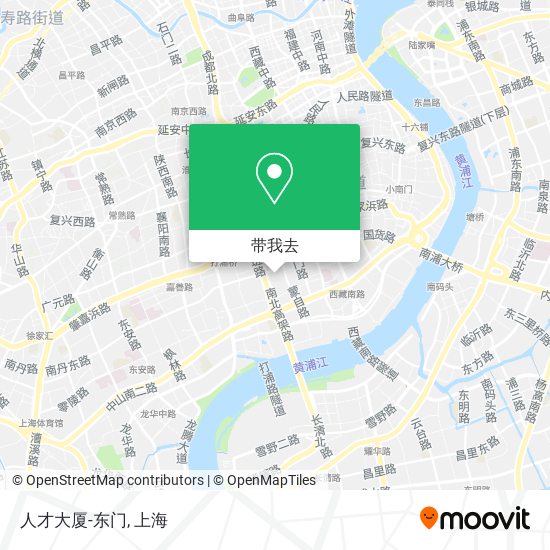 人才大厦-东门地图
