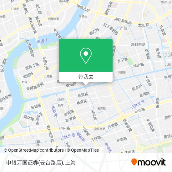 申银万国证券(云台路店)地图