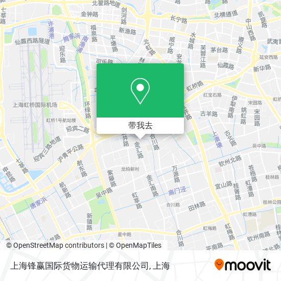 上海锋赢国际货物运输代理有限公司地图
