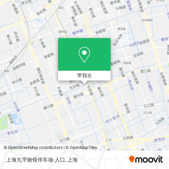 上海九宇旅馆停车场-入口地图