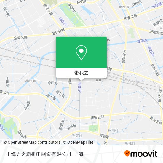 上海力之巅机电制造有限公司地图