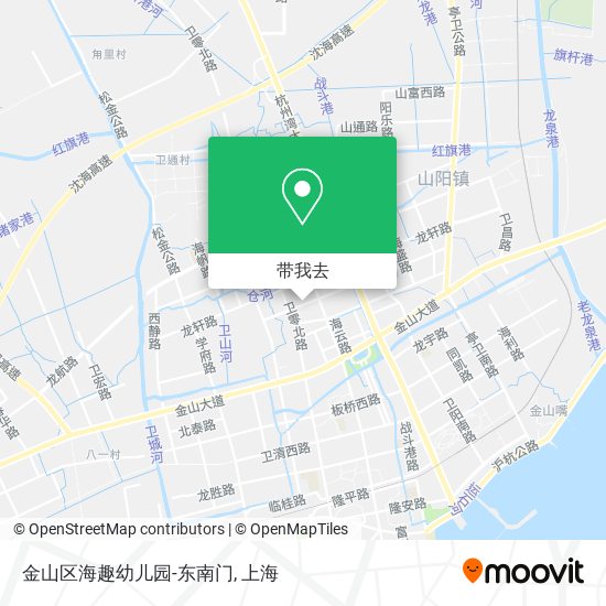 金山区海趣幼儿园-东南门地图
