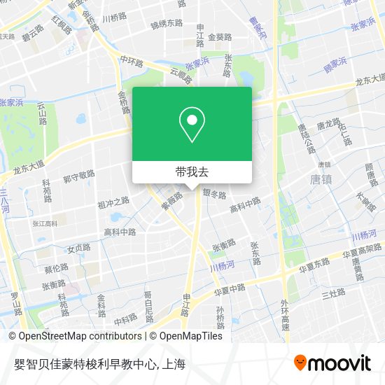 婴智贝佳蒙特梭利早教中心地图