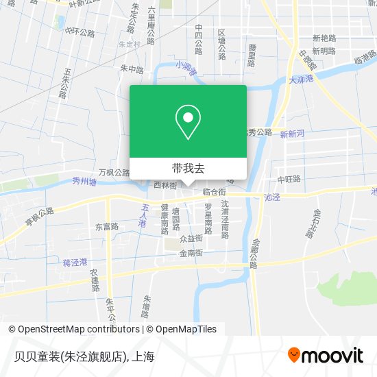 贝贝童装(朱泾旗舰店)地图