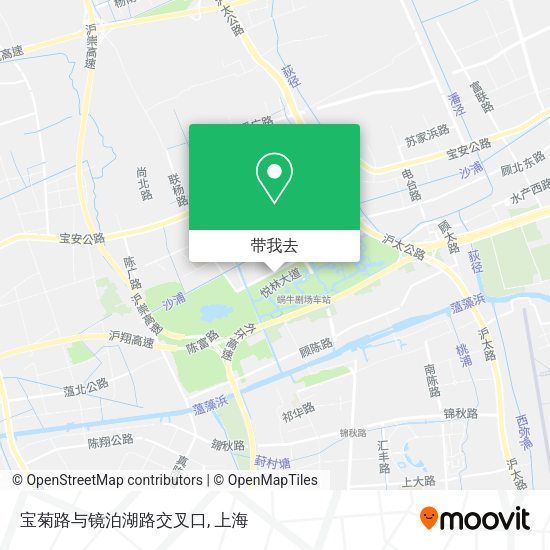 宝菊路与镜泊湖路交叉口地图
