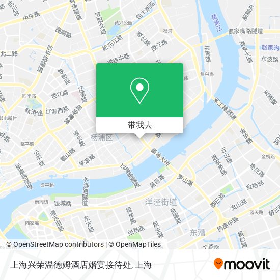 上海兴荣温德姆酒店婚宴接待处地图
