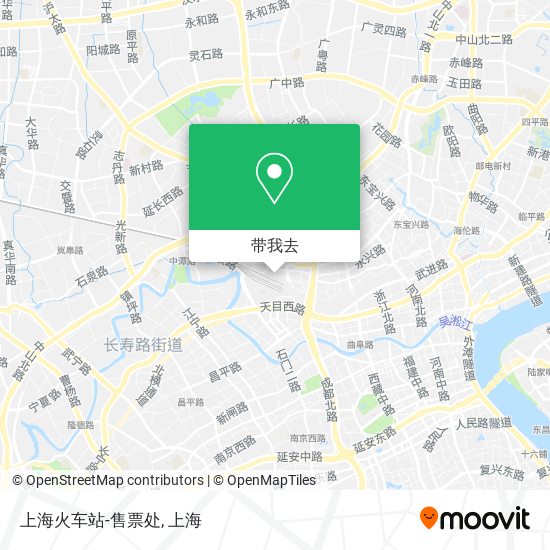 上海火车站-售票处地图