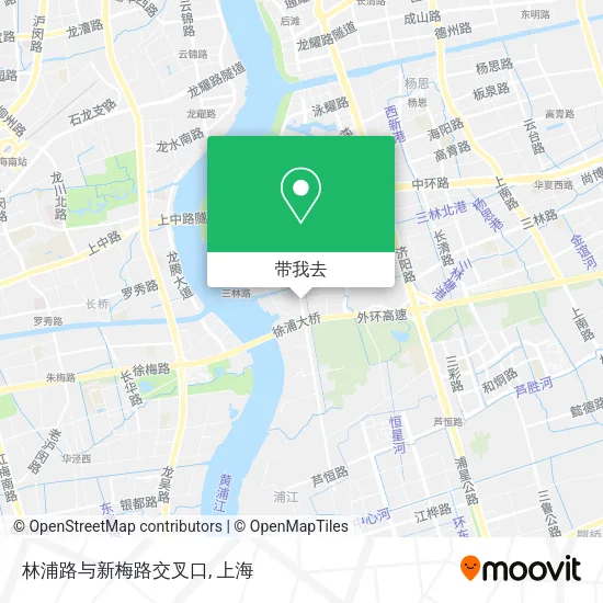 林浦路与新梅路交叉口地图