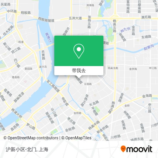 沪新小区-北门地图