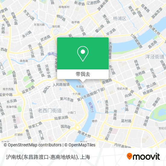 沪南线(东昌路渡口-惠南地铁站)地图