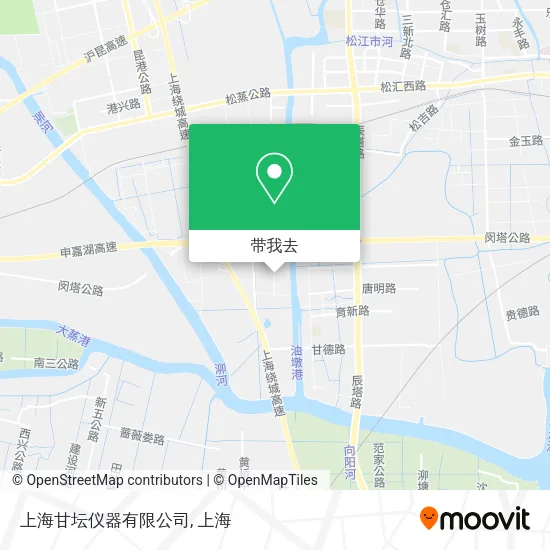 上海甘坛仪器有限公司地图