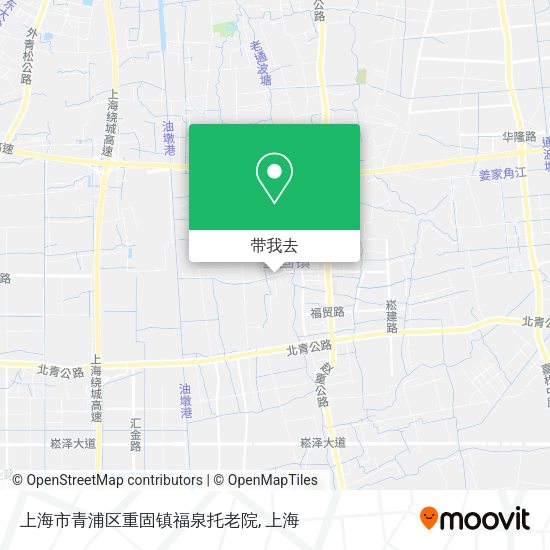 上海市青浦区重固镇福泉托老院地图