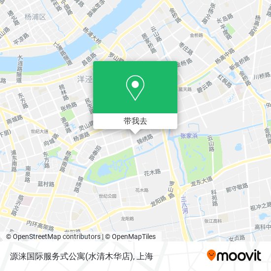 源涞国际服务式公寓(水清木华店)地图