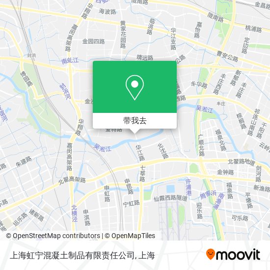 上海虹宁混凝土制品有限责任公司地图