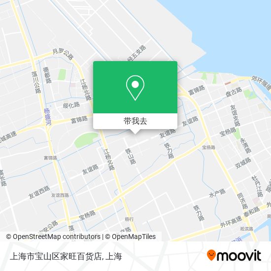 上海市宝山区家旺百货店地图