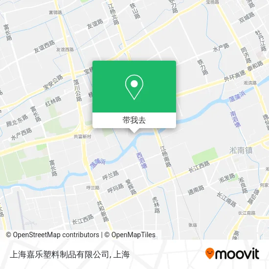 上海嘉乐塑料制品有限公司地图