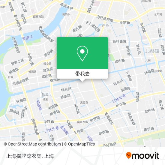 上海摇牌晾衣架地图
