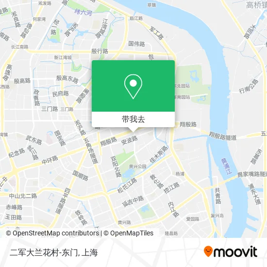 二军大兰花村-东门地图