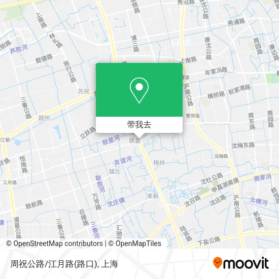 周祝公路/江月路(路口)地图