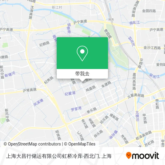 上海大昌行储运有限公司虹桥冷库-西北门地图