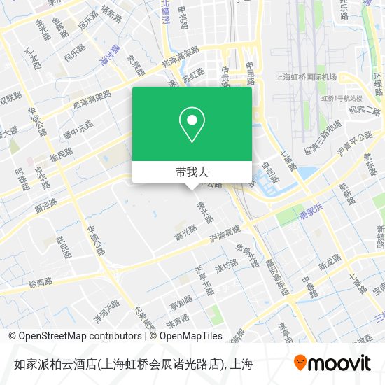 如家派柏云酒店(上海虹桥会展诸光路店)地图