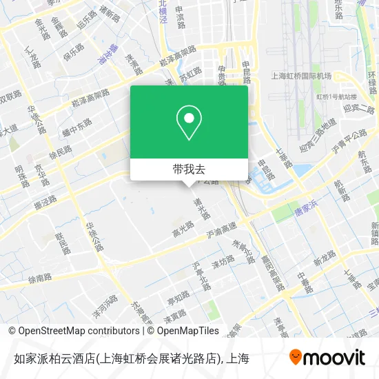 如家派柏云酒店(上海虹桥会展诸光路店)地图