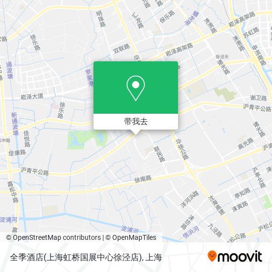 全季酒店(上海虹桥国展中心徐泾店)地图