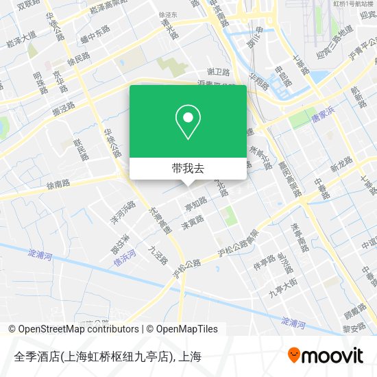 全季酒店(上海虹桥枢纽九亭店)地图