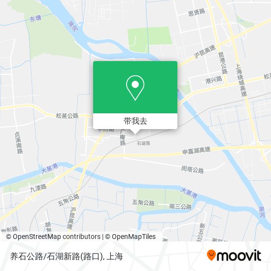 养石公路/石湖新路(路口)地图