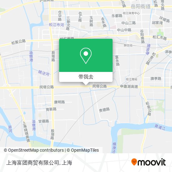 上海富团商贸有限公司地图