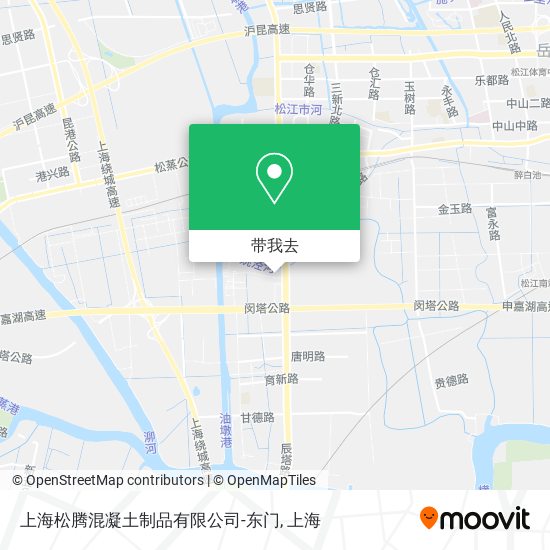 上海松腾混凝土制品有限公司-东门地图
