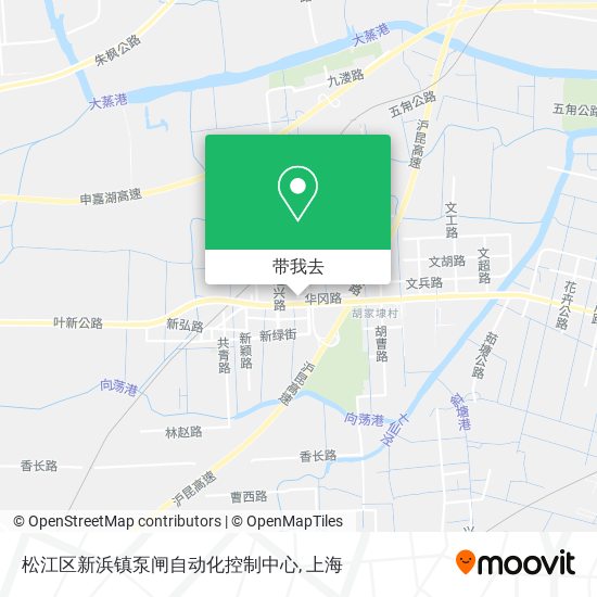 松江区新浜镇泵闸自动化控制中心地图