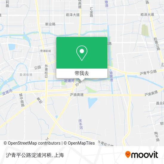 沪青平公路淀浦河桥地图