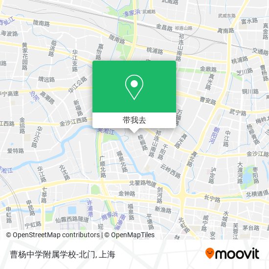 曹杨中学附属学校-北门地图