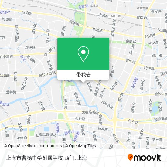 上海市曹杨中学附属学校-西门地图