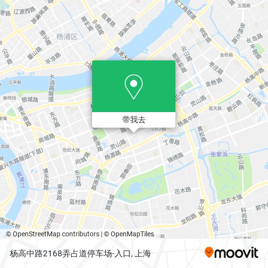 杨高中路2168弄占道停车场-入口地图
