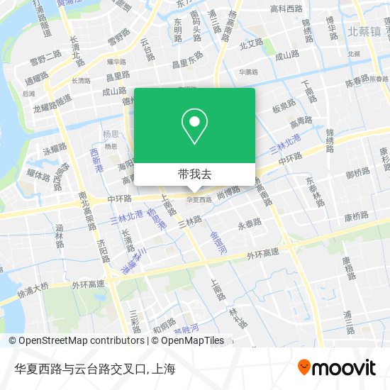 华夏西路与云台路交叉口地图