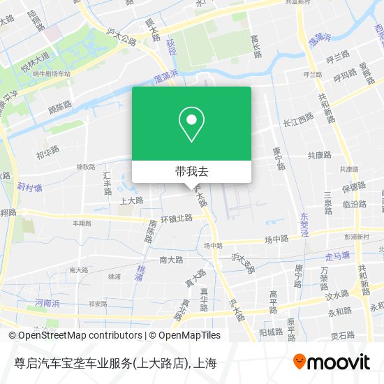 尊启汽车宝垄车业服务(上大路店)地图