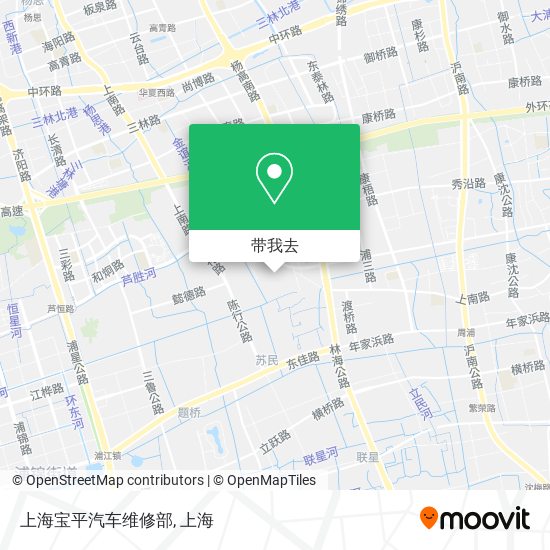 上海宝平汽车维修部地图