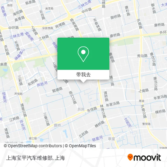 上海宝平汽车维修部地图