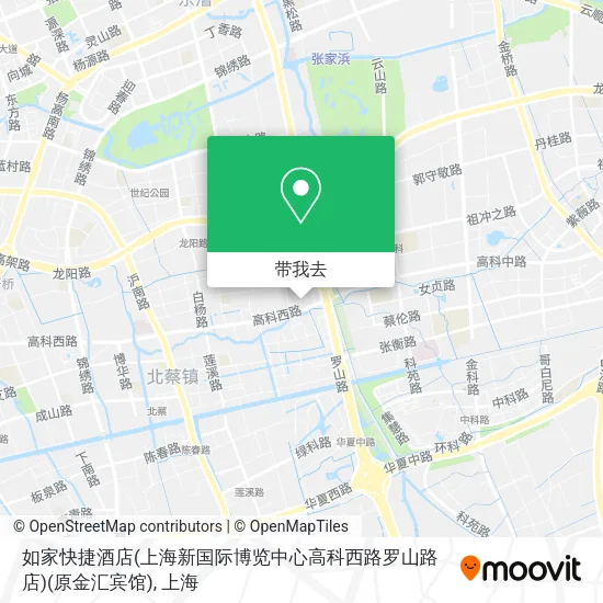 如家快捷酒店(上海新国际博览中心高科西路罗山路店)(原金汇宾馆)地图