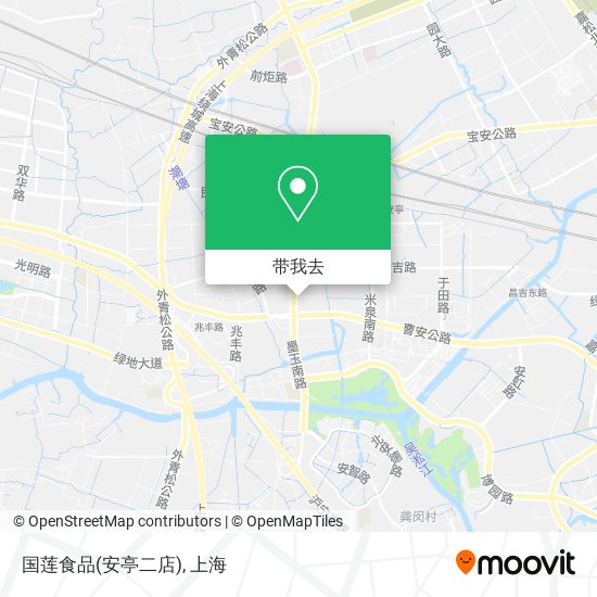 国莲食品(安亭二店)地图