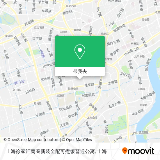 上海徐家汇商圈新装全配可煮饭普通公寓地图