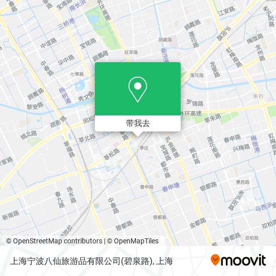 上海宁波八仙旅游品有限公司(碧泉路)地图