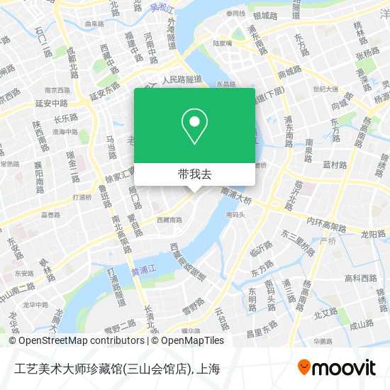 工艺美术大师珍藏馆(三山会馆店)地图