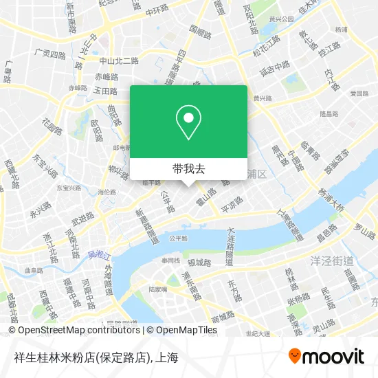 祥生桂林米粉店(保定路店)地图