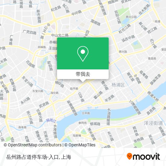 岳州路占道停车场-入口地图