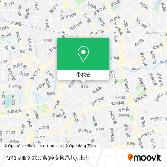 优帕克服务式公寓(静安凤凰苑)地图