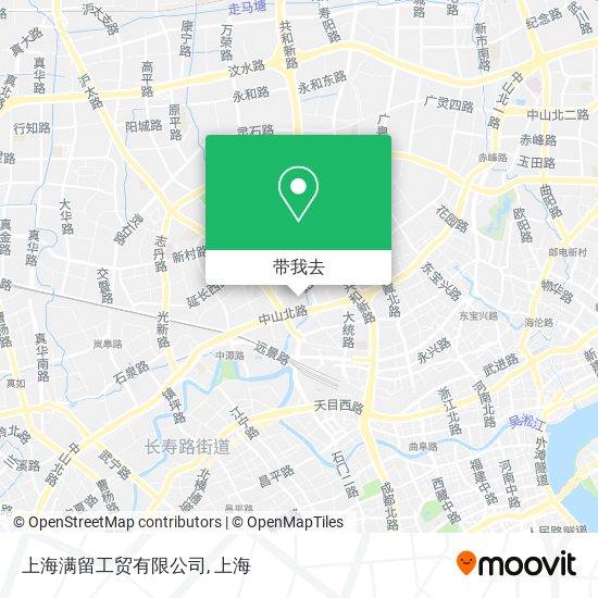 上海满留工贸有限公司地图